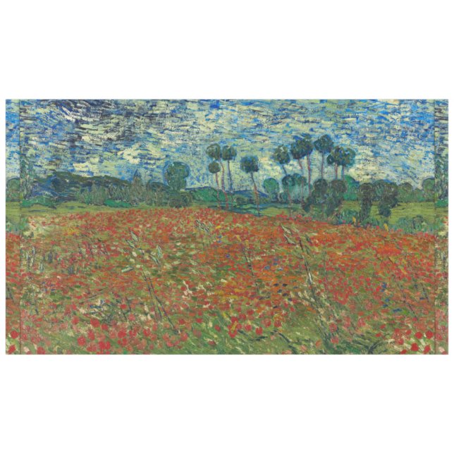 Nappe Champ de pavot par Vincent van Gogh (Devant (Horizontal))