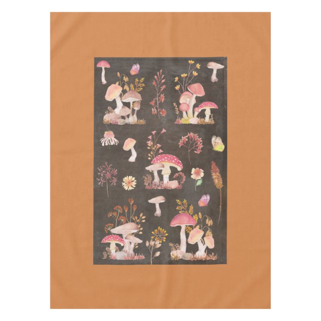 Nappe Champignons et fleurs sauvages (Devant)