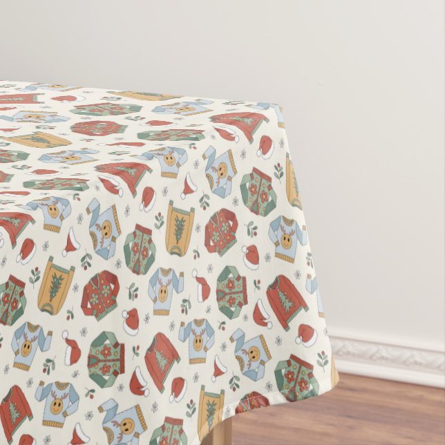 Nappe Chandails de Noël et Motif Casquette (In Situ)