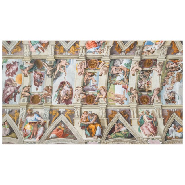 Nappe Chapelle Sixtine Michel-Ange - Vatican, Rome, Ital (Devant (Horizontal))