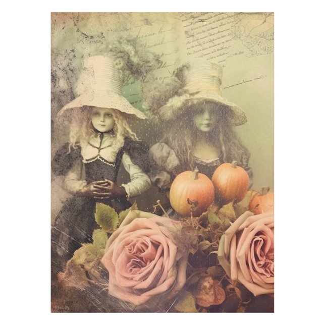 Nappe Chariot Halloween vintage (1) (Devant)