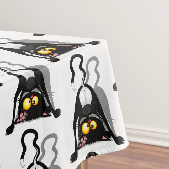 Nappe Chat à l'envers Personnage de Dessin Animé Drôle (In Situ)