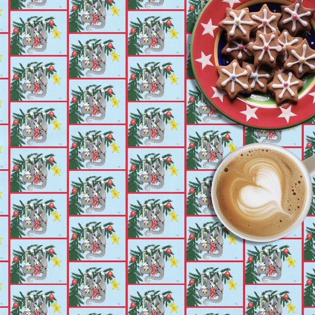 Nappe Chat d'arbre de Noël à pendre drôle (Créateur téléchargé)