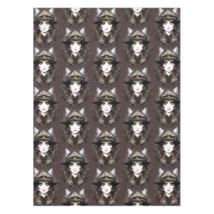 Nappe Chat de sorcière Halloween Déplaisant Portrait mig