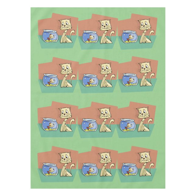 Nappe Chat et cuvette de poisson (Devant)