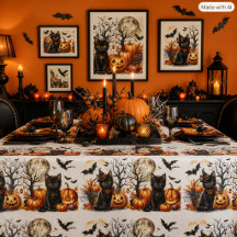 Chat noir fantaisiste d'Halloween