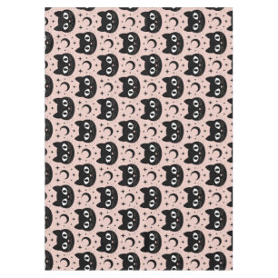 Nappe Chats noirs mignons & Halloween céleste