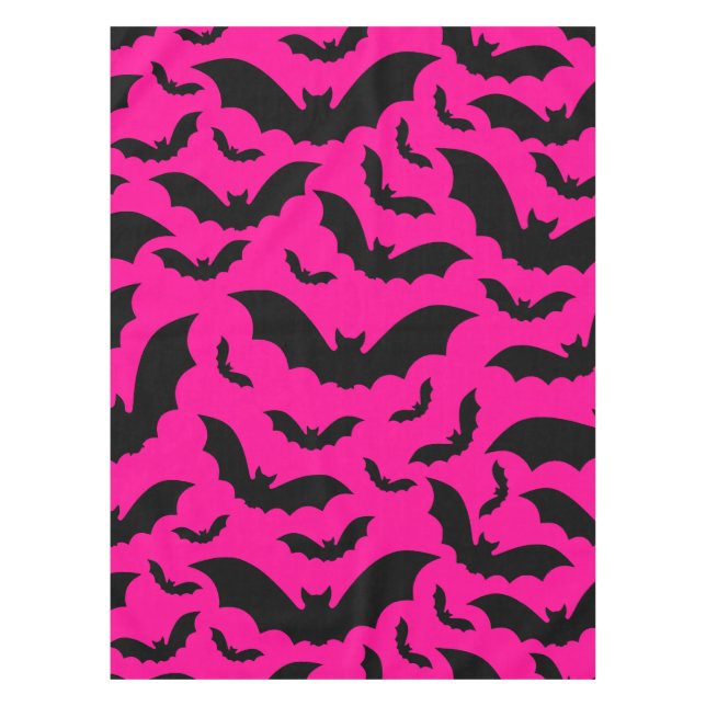 Nappe chauve-souris vampire halloween rose gothique (Devant)