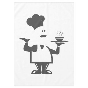 Nappe Chef tenant un bol de soupe