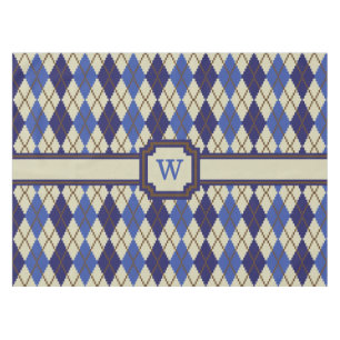 Nappe Chemise de table Argyle Scone Bleu
