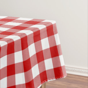 Nappe Chèque de En vichy classique rouge et blanc
