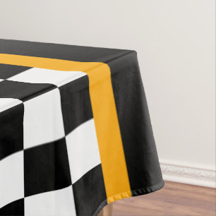 Nappe Chèque Sport Noir Et Blanc