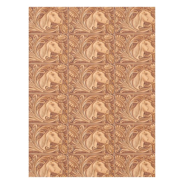 Nappe cheval rustique de cavalier de cuir de pays (Devant)
