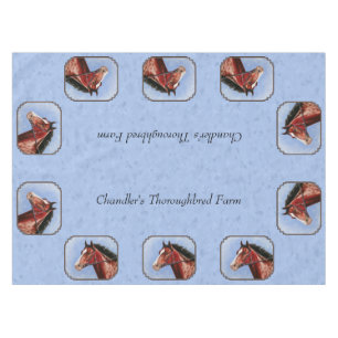 Nappe Cheval Thoroughbred Hippocampe bleu