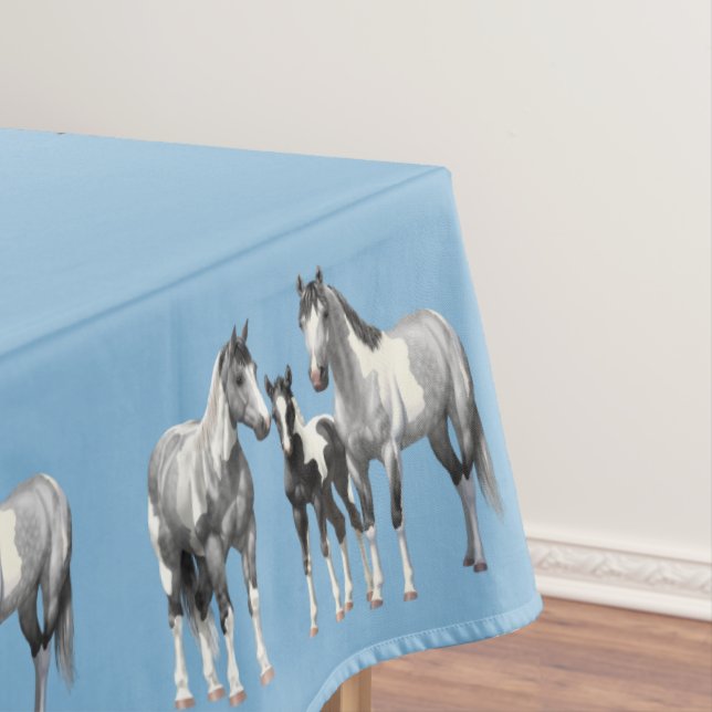 Nappe Chevaux de canne à peinture gris rose (In Situ)