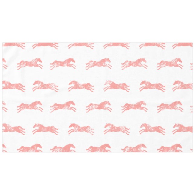 Nappe Chevaux équestres classiques roses (Devant (Horizontal))