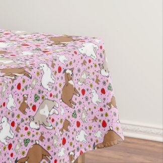 Nappe Chèvres en rose