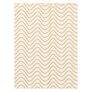 Nappe Chevron Motif Jaune Et Crème Zigzag