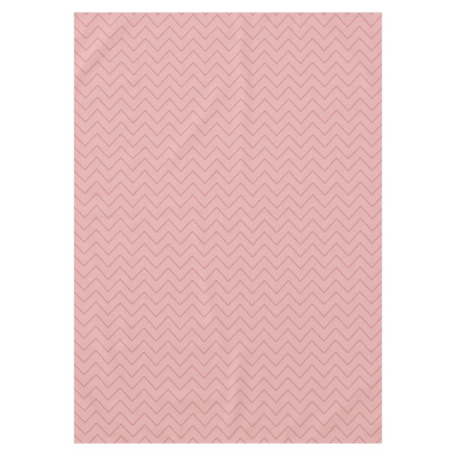 Nappe Chevron rose de corail (Devant)