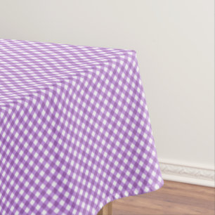 Nappe CHEX 15-PASTEL PURPLE-COTTON TABLECLOTH 60x84po
