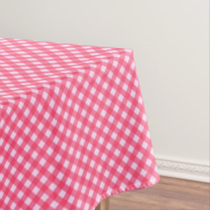 Nappe CHEX TABLECLOTH EN COTON 1 PINK 60x104po