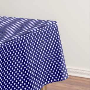 Nappe CHEX TABLECLOTH EN COTON BLEU 4 FONDS 52 x 70 po