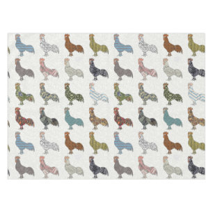 Nappe Chicken Rooster Coloré ferme Motif