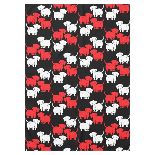 Nappe Chien allemand Dachshund Motifs (Devant)