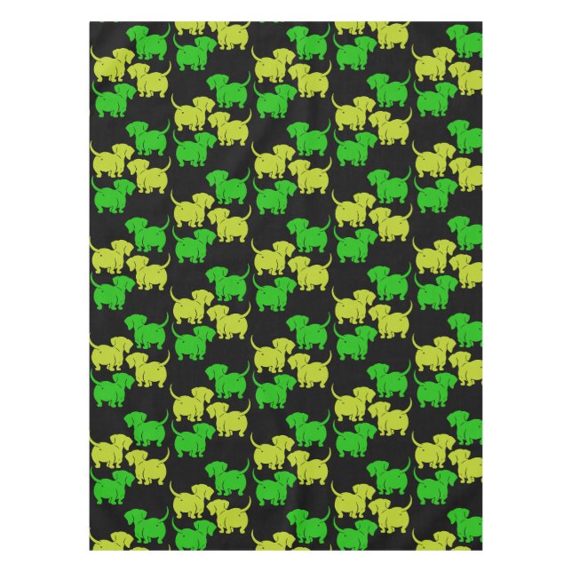 Nappe Chien allemand Dachshund Motifs (Devant)