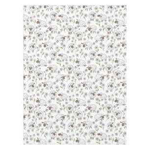 Nappe Chiens de comptage sur blanc