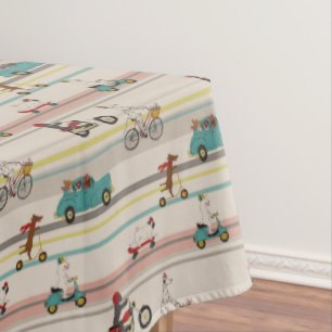 Nappe Chiens se déplaçant dans les véhicules Motif