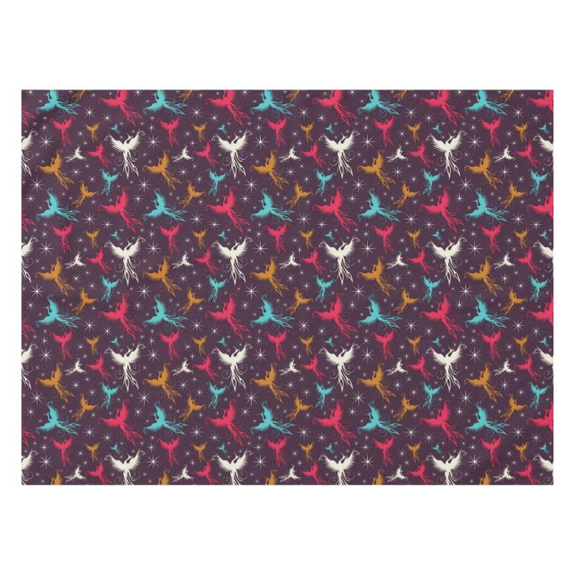Nappe Chiffre motif d'oiseaux de Phoenix (Devant (Horizontal))