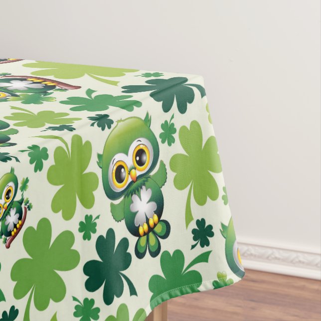 Nappe Chouette bébé St Patrick de dessin animé mignon (In Situ)