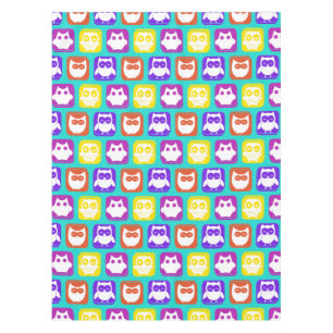 Nappe Chouette colorée Motif