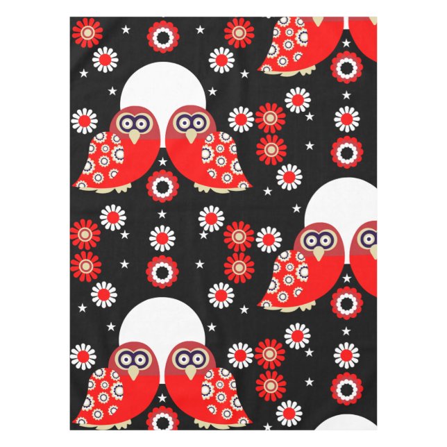 Nappe Chouette d'art populaire (Devant)