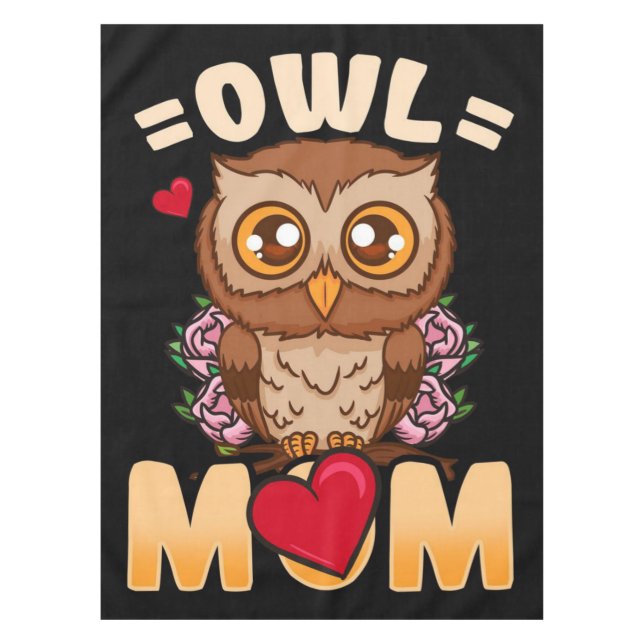 Nappe Chouette maman | Cadeau pour propriétaire Owner Ow (Devant)