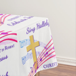 Nappe CHRÉTIEN ALLELUIA LE CHRIST EST RESSUSCITÉ Pâques