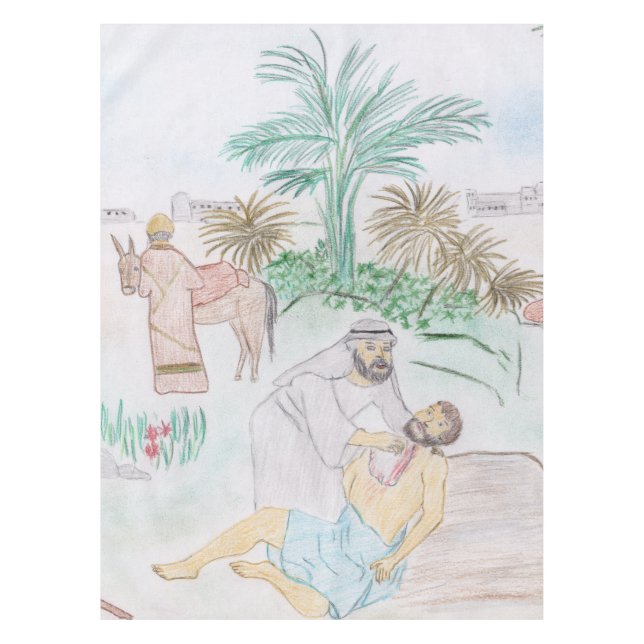 Nappe Christian Artwork Le bon samaritain (Devant)