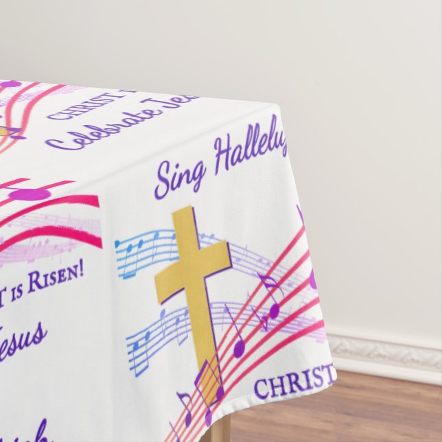 Nappe Christian HALLELUJAH CHRIST IS RISEN Easter (In Situ)