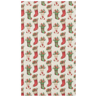 Nappe Christmas Stockings Seamless Pattern