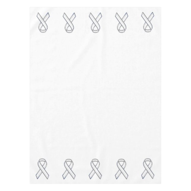 Nappe Chrome Print Belted White Ribbon Awareness (Devant)