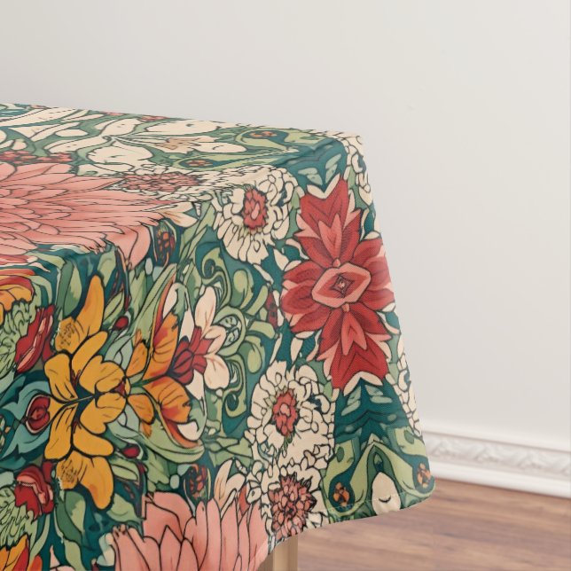 Nappe  Chrysanthèmes de William Morris Art Nouveau flora (In Situ)