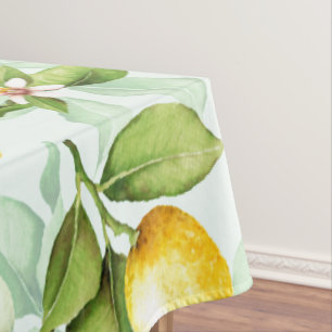 Nappe Citron Motif de fruits d'été tropicaux à la menthe