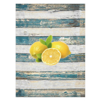 Nappe Citrons rustiques (bleus)