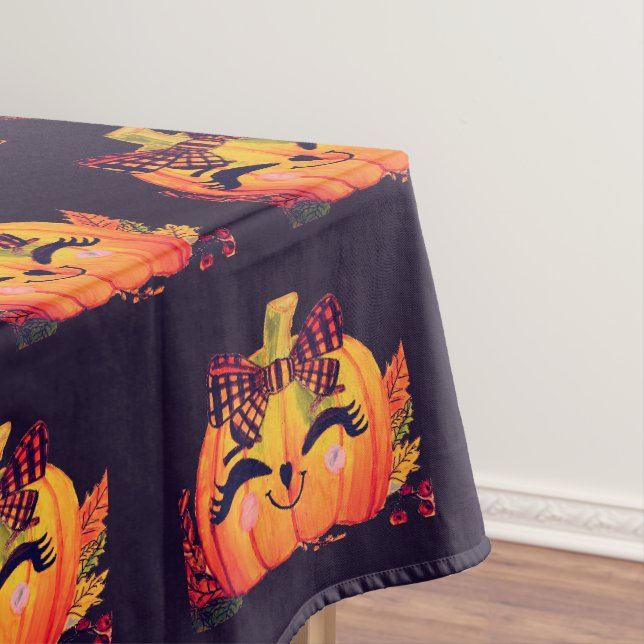 NAPPE CITROUILLE D'HALLOWEEN MS. JOLIE   (In Situ)