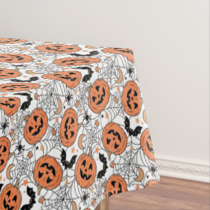 Nappe Citrouille éffrayant Motif Halloween