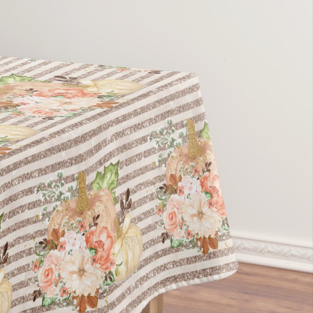 Nappe Citrouille vintage Rose Gold Parties scintillant M (In Situ)