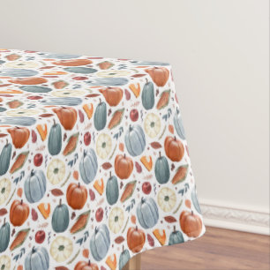 Nappe Citrouilles d'automne et feuilles d'automne Motif