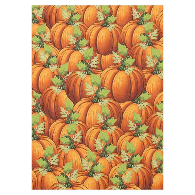 NAPPE CITROUILLES DE JOUR DE L'ACTION DE GRÂCE  (Devant)