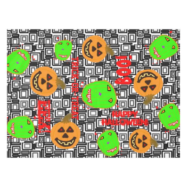 Nappe Citrouilles d'Halloween (Devant (Horizontal))